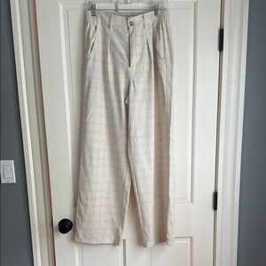 Madewell Cream Chinos High-Waisted Relaxed Fit
